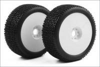 AKA - City Block Hard Tires White Pre-Mounted